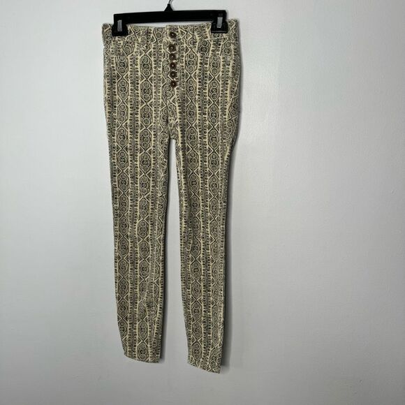 Anthropologie Pilcro High Rise Button Fly Skinny Corduroy Pants Size 25 - Picture 3 of 9